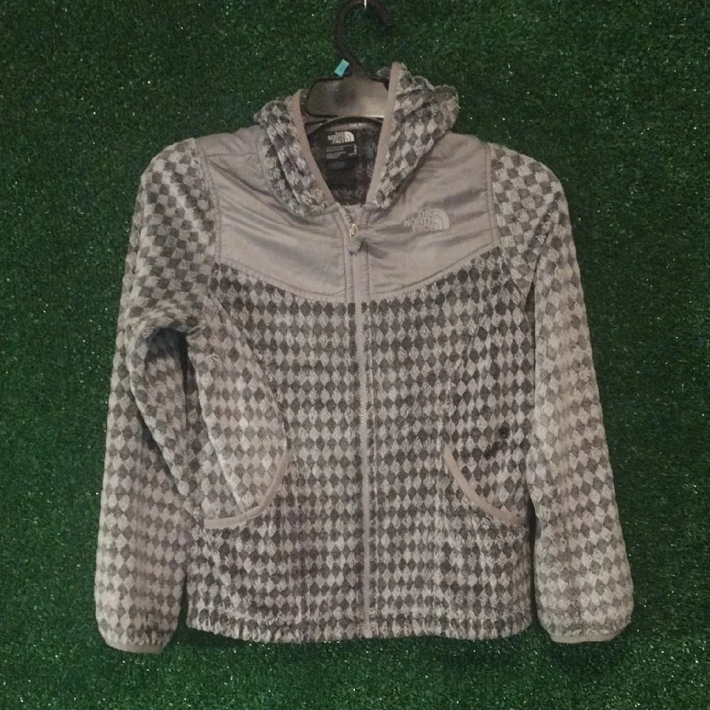 The North Face Gray Diamond Pattern Jacket